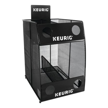 KEURIG K-Cup Pod Wire Mesh Display Rack 4-Sleeve, 11 x 14 x 15.4, Black 7582